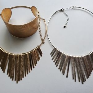 Choker necklace w/Bangle